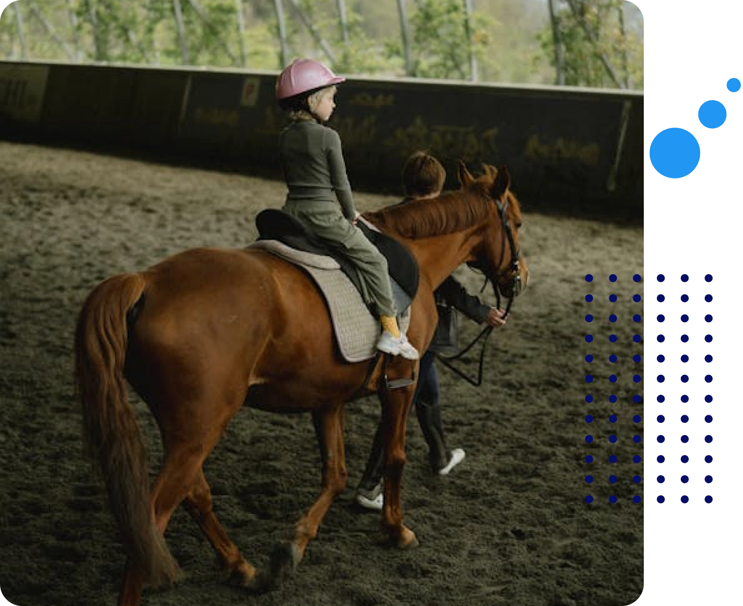 A woman riding on the back of a brown horse.